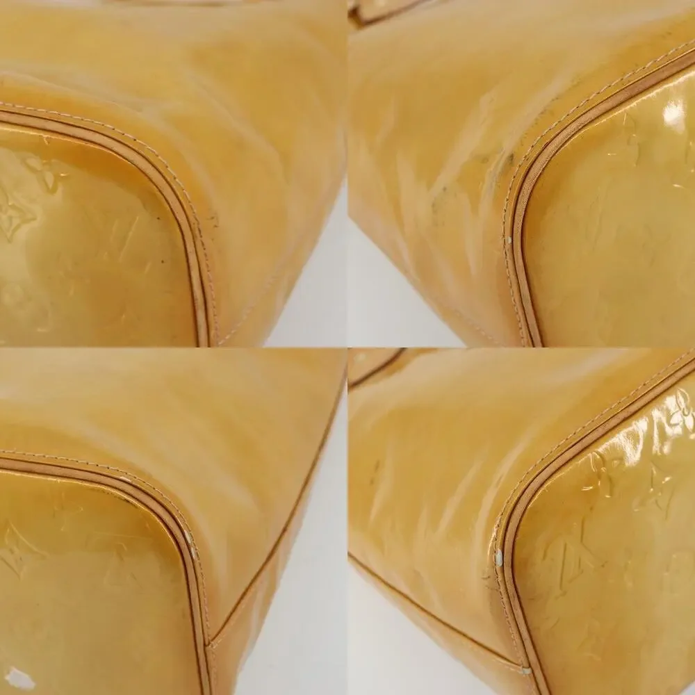 Louis Vuitton Monogram Vernis Houston Handbag Beige